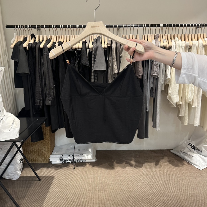 LE BUTTER韓國東大門直郵女裝新品26春夏吊帶背心亞麻無袖LE BUTTER吊帶/背心圖色2
