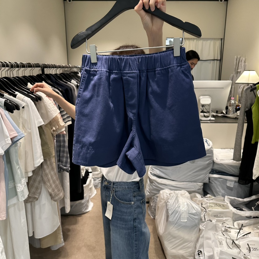 RE STOCK韓國直郵實拍女裝新款熱賣人氣26春夏推薦時尚短褲RE STOCK短褲圖色2