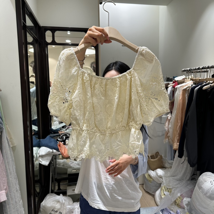 THEMORYPARK韓國直郵女裝新品熱賣26夏季推薦人氣襯衫蕾絲衫THE MORY PARK襯衫/蕾絲衫