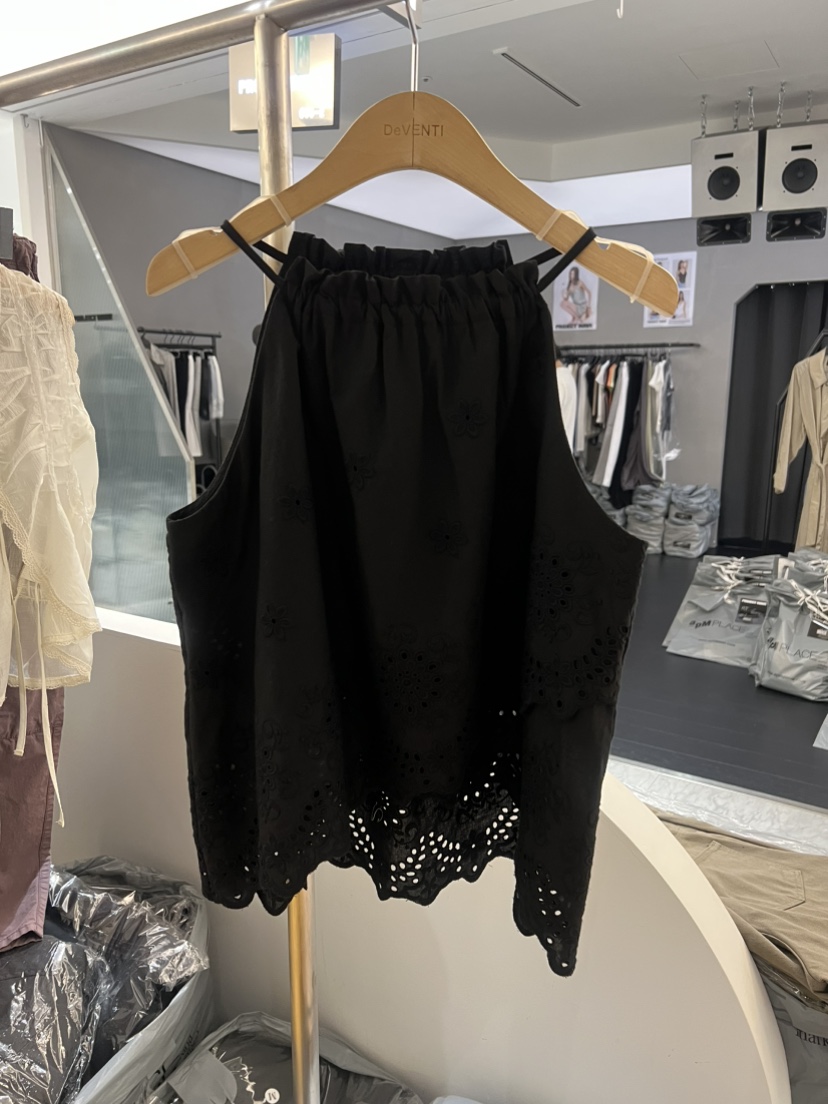DE VENTI韓國直郵女裝新款26春夏26夏季吊帶背心蕾絲露背無袖DE VENTI吊帶/背心圖色3