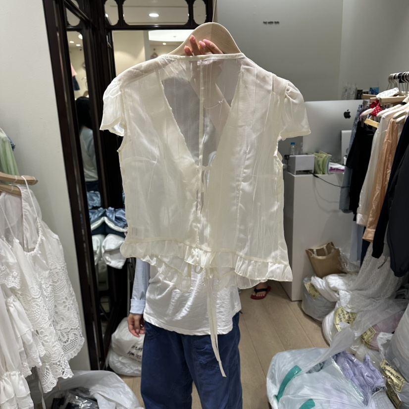THEMORYPARK韓國東大門直郵女裝新品熱賣推薦26夏季襯衫蕾絲衫THE MORY PARK襯衫/蕾絲衫
