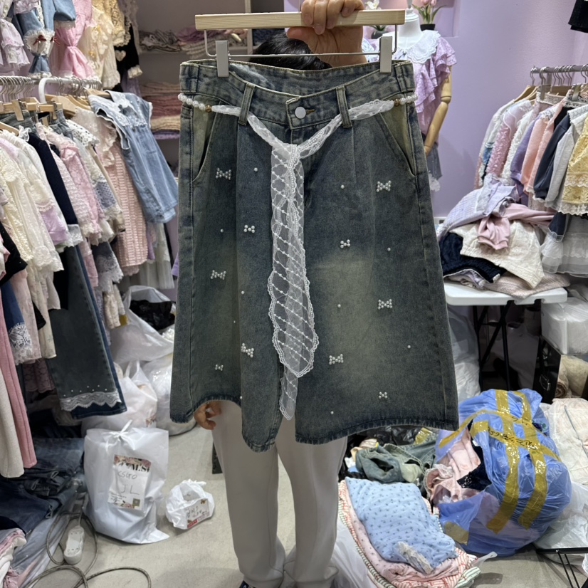 MS東大門實拍韓國女裝新品人氣26春夏休閑26夏季短褲含腰帶MS短褲圖色1