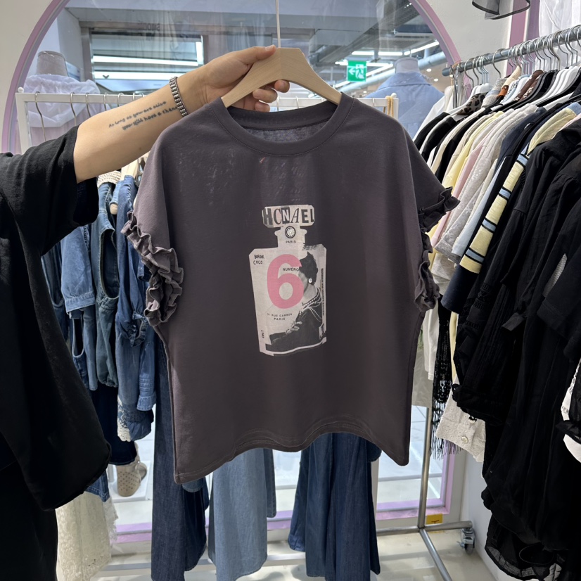JH.STUDIO-Q韓國直郵女裝新款26春夏休閑26夏季推薦T恤JH.STUDIO-QT恤圖色2