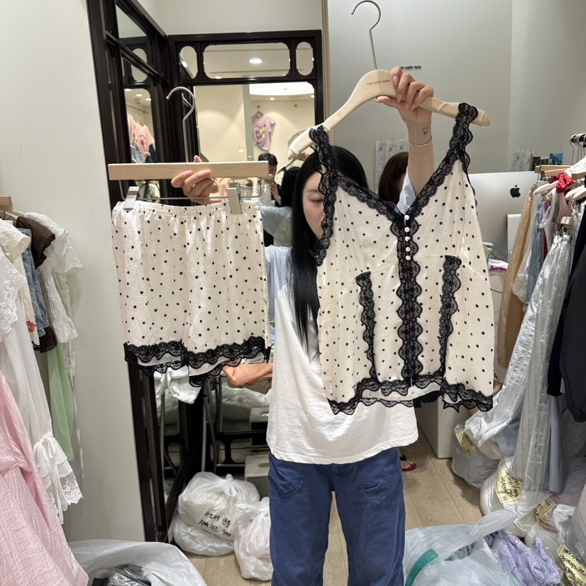THEMORYPARK韓國代購女士新款人氣休閑時尚26夏季熱賣套裝THE MORY PARK套裝圖色1