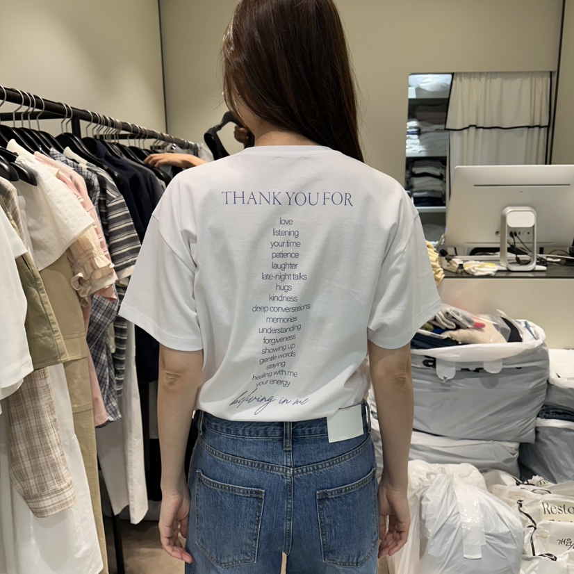 RE STOCK韓國直郵實拍女士新款休閑26夏季推薦26春夏T恤RE STOCKT恤
