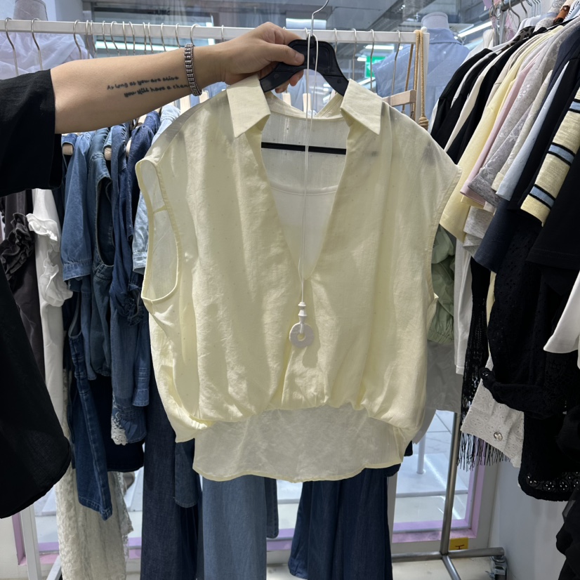 JH.STUDIO-Q韓國直郵女士新款時尚吊帶背心不含項鏈假兩件JH.STUDIO-Q吊帶/背心圖色3