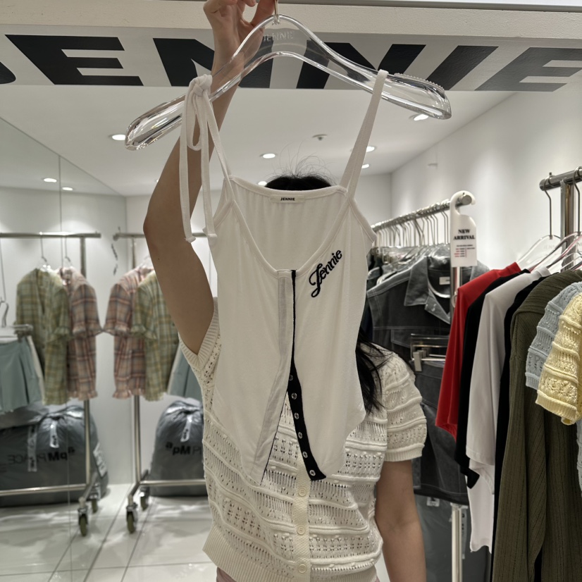 JENNIE韓國東大門代購女士新品休閑熱賣26夏季推薦吊帶背心JENNIE/VENEFIT吊帶/背心圖色1