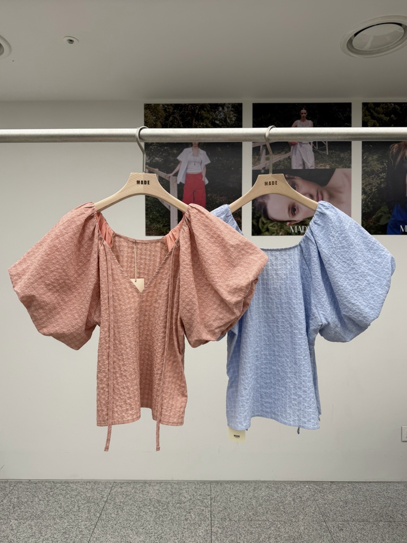 MADE-P韓國直郵女裝新款26春夏26夏季時尚推薦襯衫蕾絲衫MADE-P襯衫/蕾絲衫