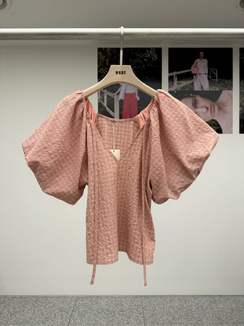MADE-P韓國直郵女裝新款26春夏26夏季時尚推薦襯衫蕾絲衫MADE-P襯衫/蕾絲衫圖色1