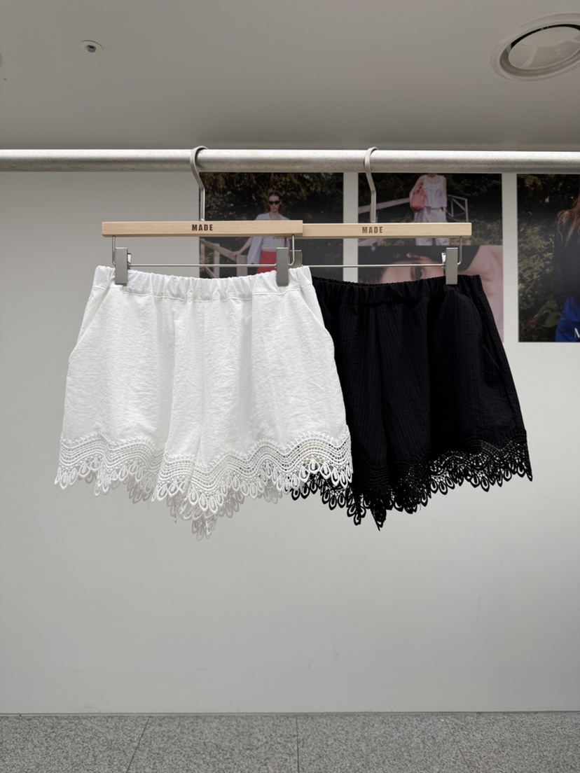 MADE-P韓國代購女裝新款推薦休閑時尚26春夏人氣短褲刺繡MADE-P短褲