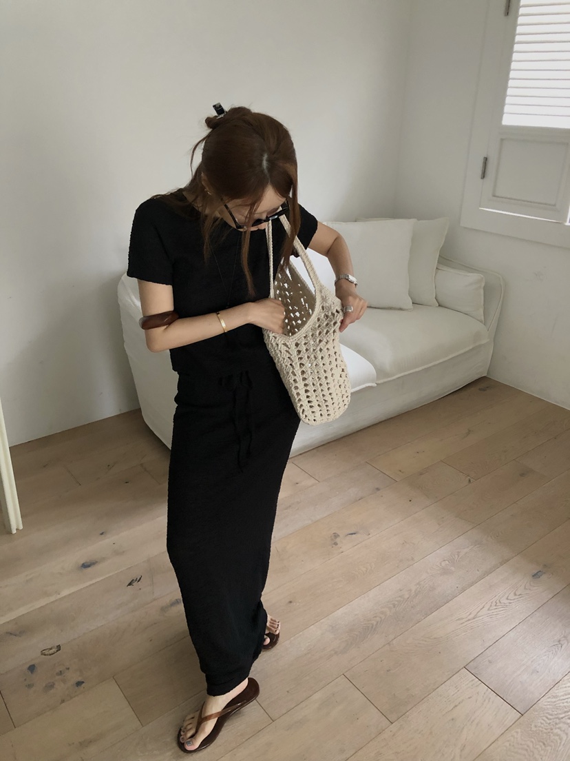 MADE-P韓國直郵女裝新品26春夏人氣熱賣26夏季休閑時尚長裙MADE-P長裙