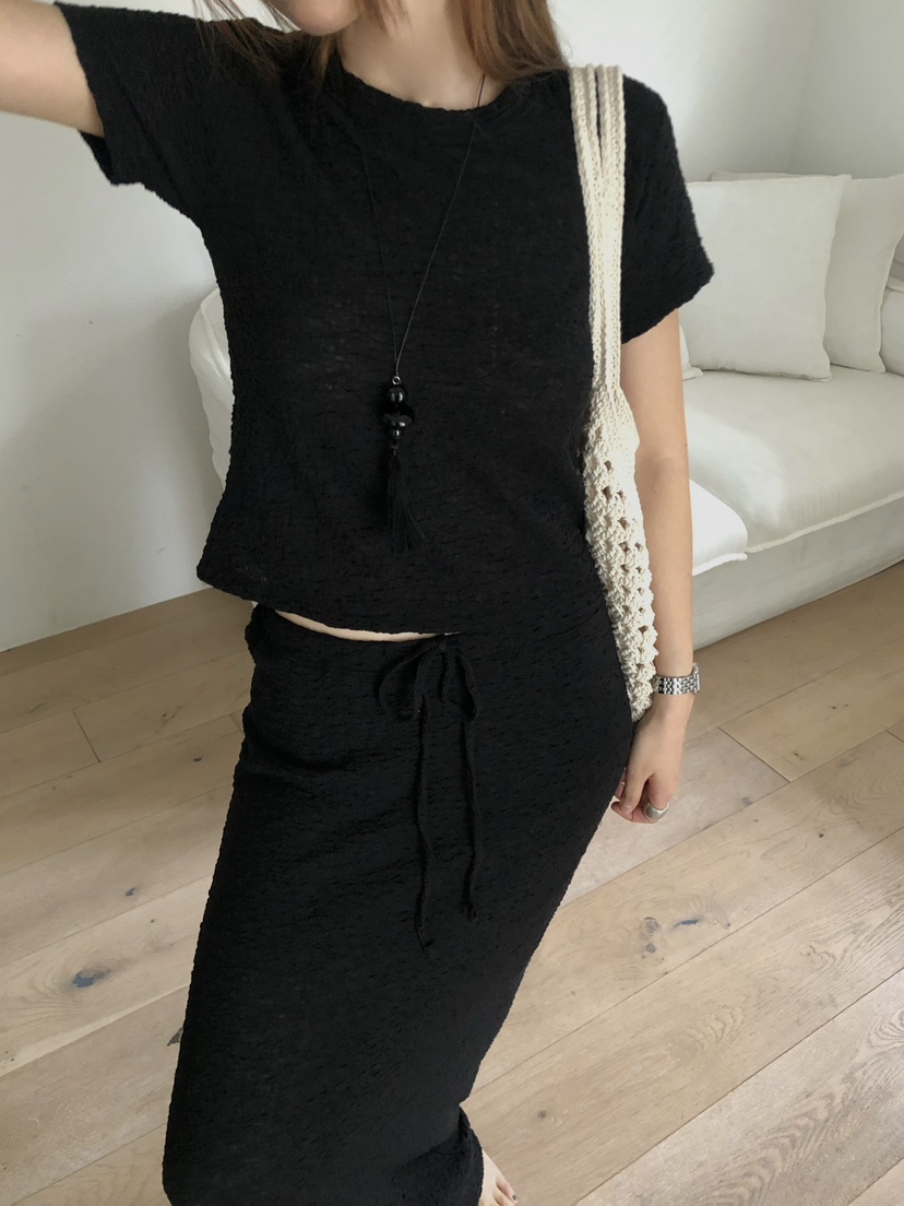 MADE-P韓國直郵女裝新品26春夏人氣熱賣26夏季休閑時尚長裙MADE-P長裙