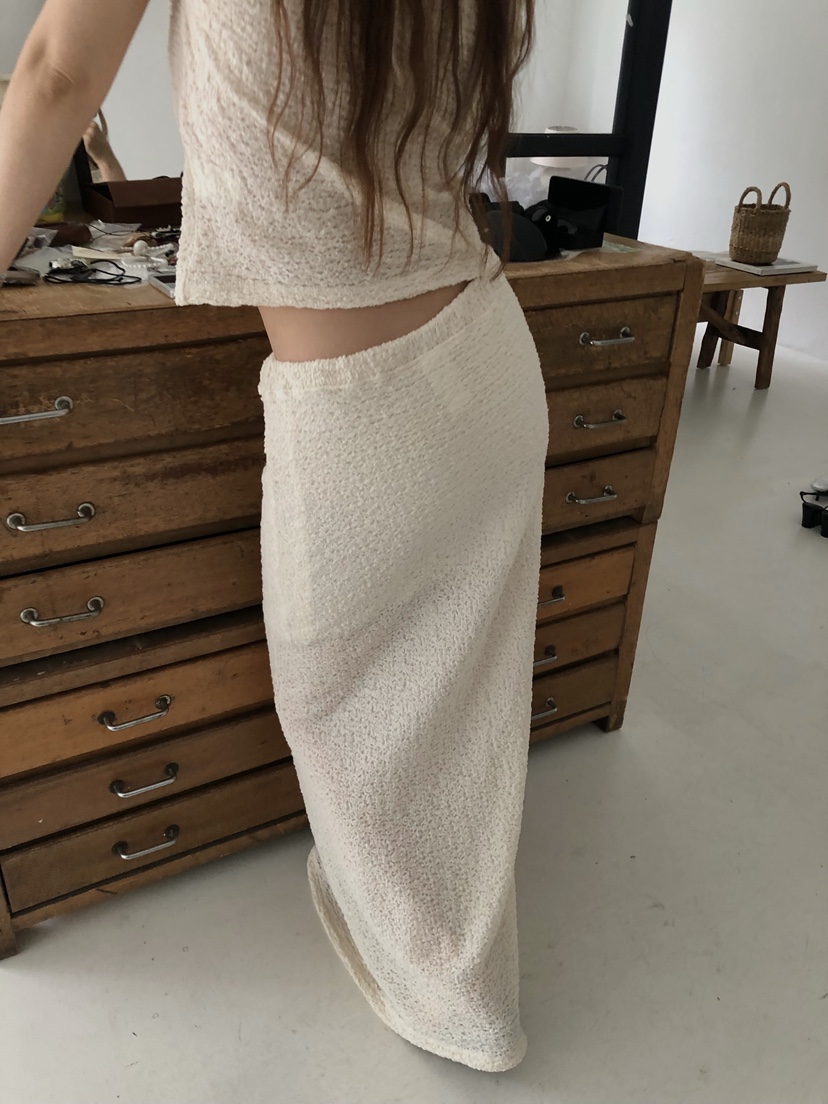 MADE-P韓國直郵女裝新品26春夏人氣熱賣26夏季休閑時尚長裙MADE-P長裙