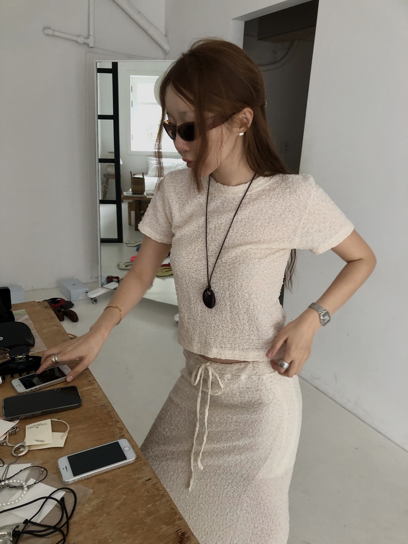 MADE-P韓國直郵女裝新品26春夏人氣熱賣26夏季休閑時尚長裙MADE-P長裙