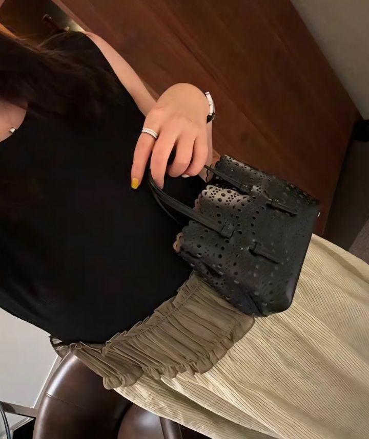 TROUVAILLE韓國東大門代購女士新品26夏季單肩斜跨包牛皮TROUVAILLE單肩/斜跨包