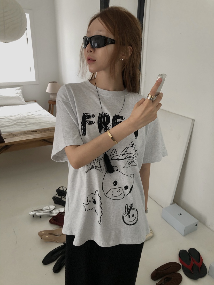 MADE-P韓國直郵女士新款熱賣推薦職業人氣26夏季時尚T恤MADE-PT恤
