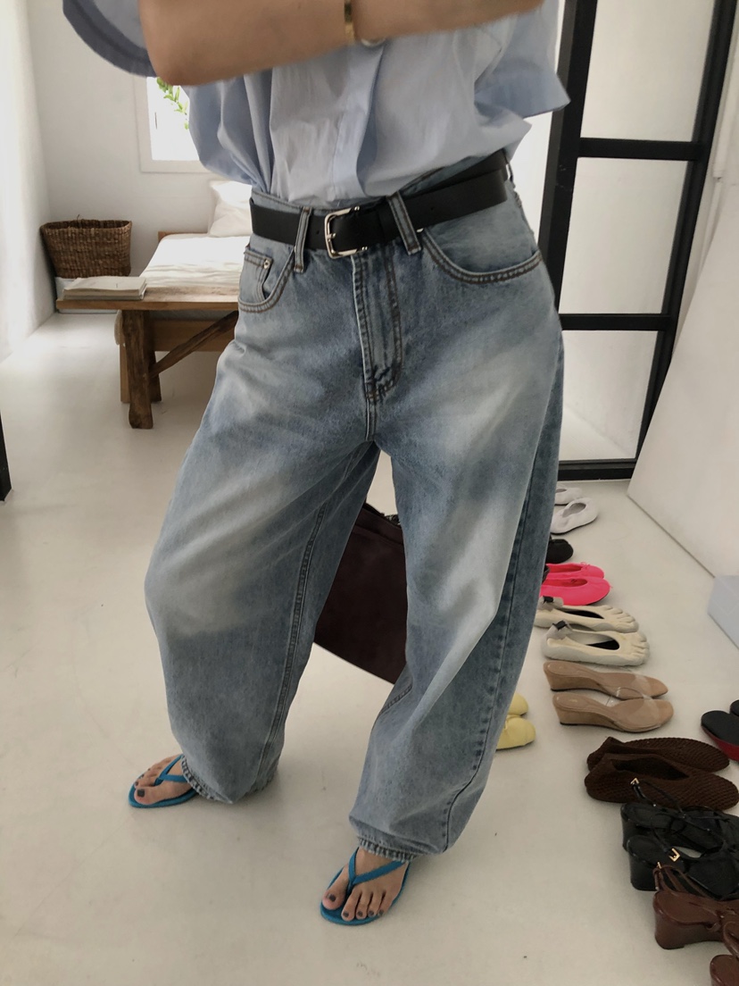 MADE-P韓國直郵女士新品26夏季推薦休閑時尚熱賣26春夏牛仔褲MADE-P牛仔褲