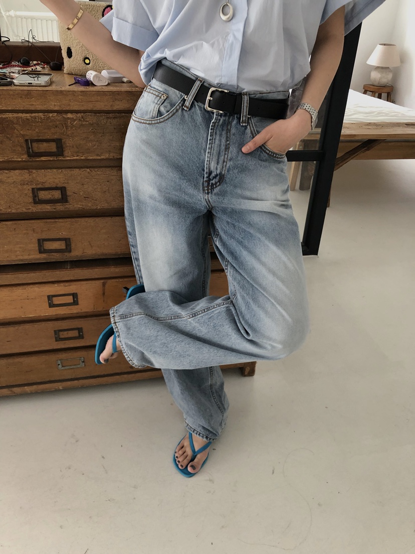 MADE-P韓國直郵女士新品26夏季推薦休閑時尚熱賣26春夏牛仔褲MADE-P牛仔褲