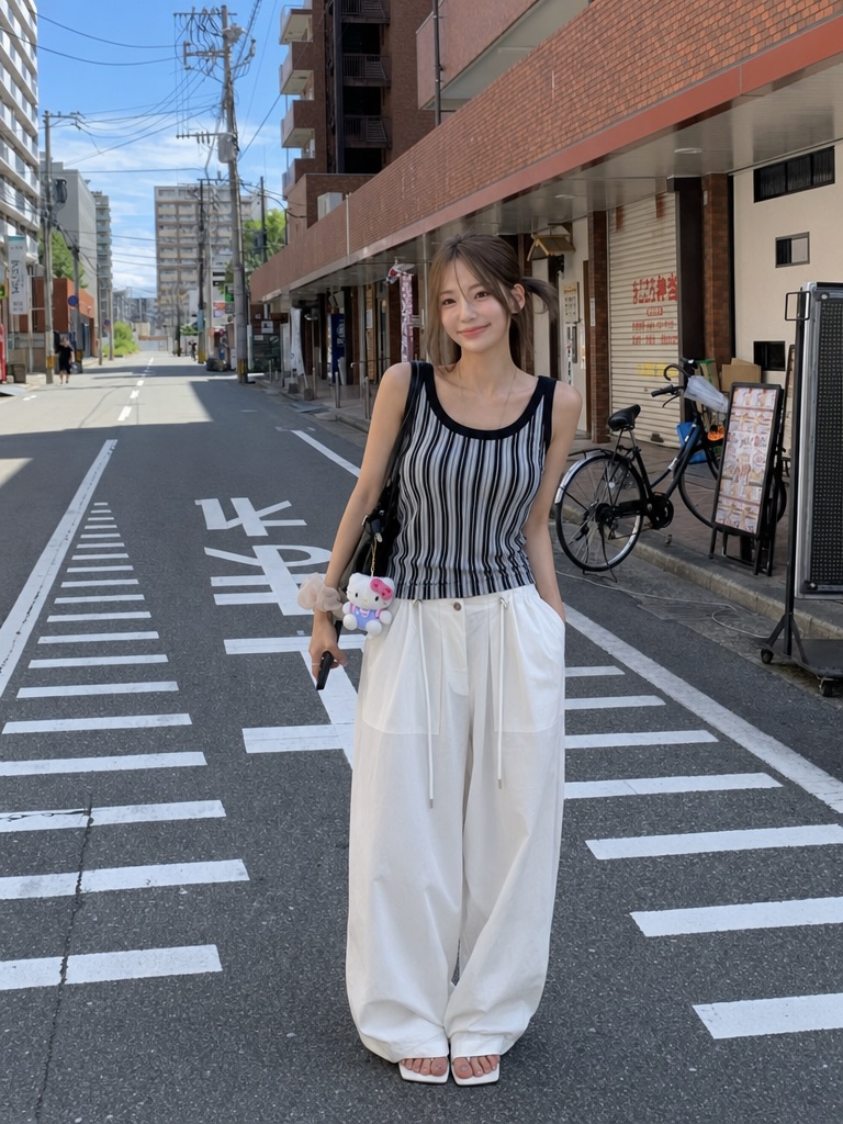 REIZ韓國東大門代購女裝新品時尚26春夏吊帶背心撞色無袖REIZ吊帶/背心