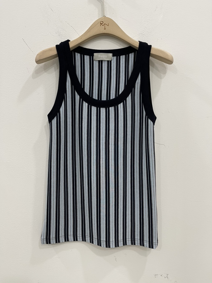 REIZ韓國東大門代購女裝新品時尚26春夏吊帶背心撞色無袖REIZ吊帶/背心圖色3