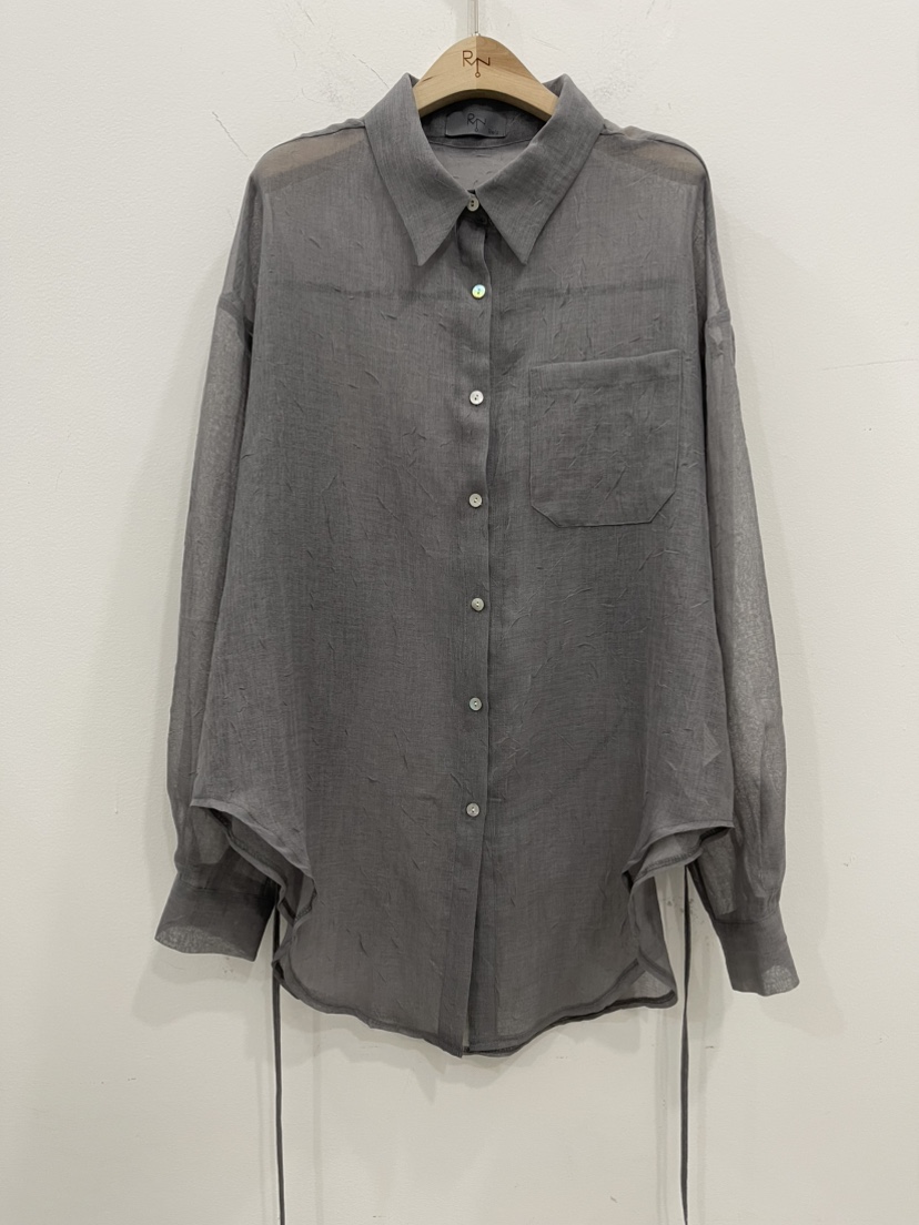 REIZ韓國直郵女裝新品26夏季26春夏休閑襯衫蕾絲衫含腰繩REIZ襯衫/蕾絲衫圖色3