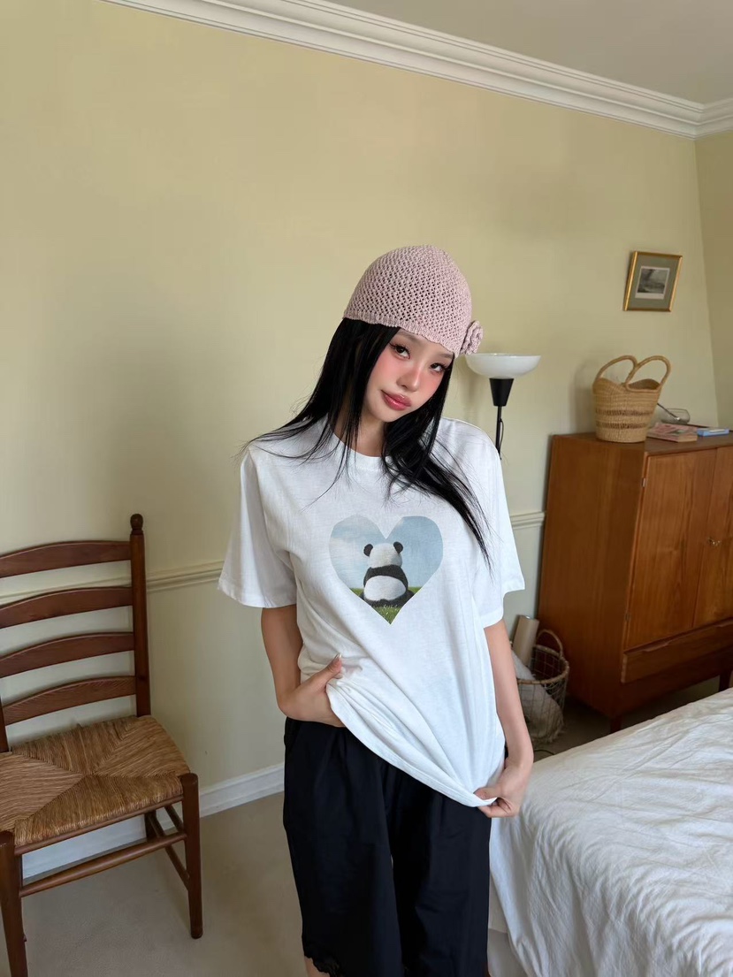 YES韓國直郵實拍女士新款人氣推薦休閑26春夏26夏季職業T恤YEST恤