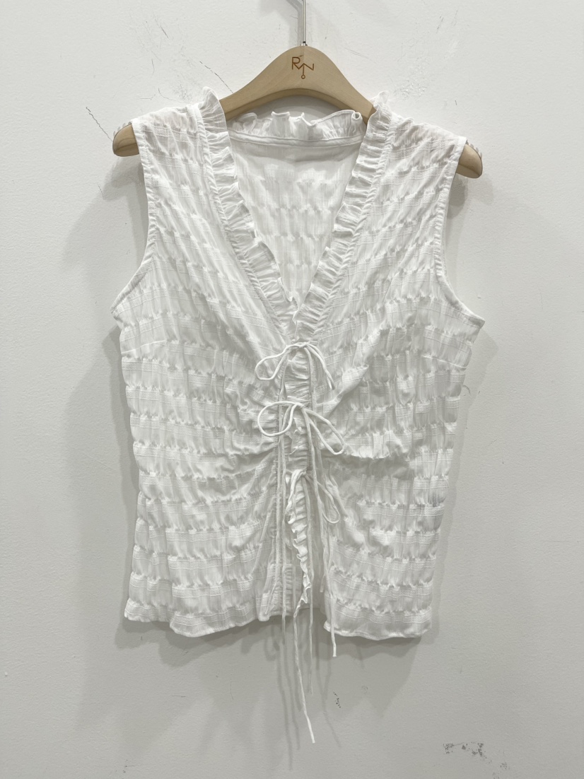 REIZ韓國東大門直郵女士新品熱賣人氣吊帶背心荷葉邊絲帶REIZ吊帶/背心圖色2