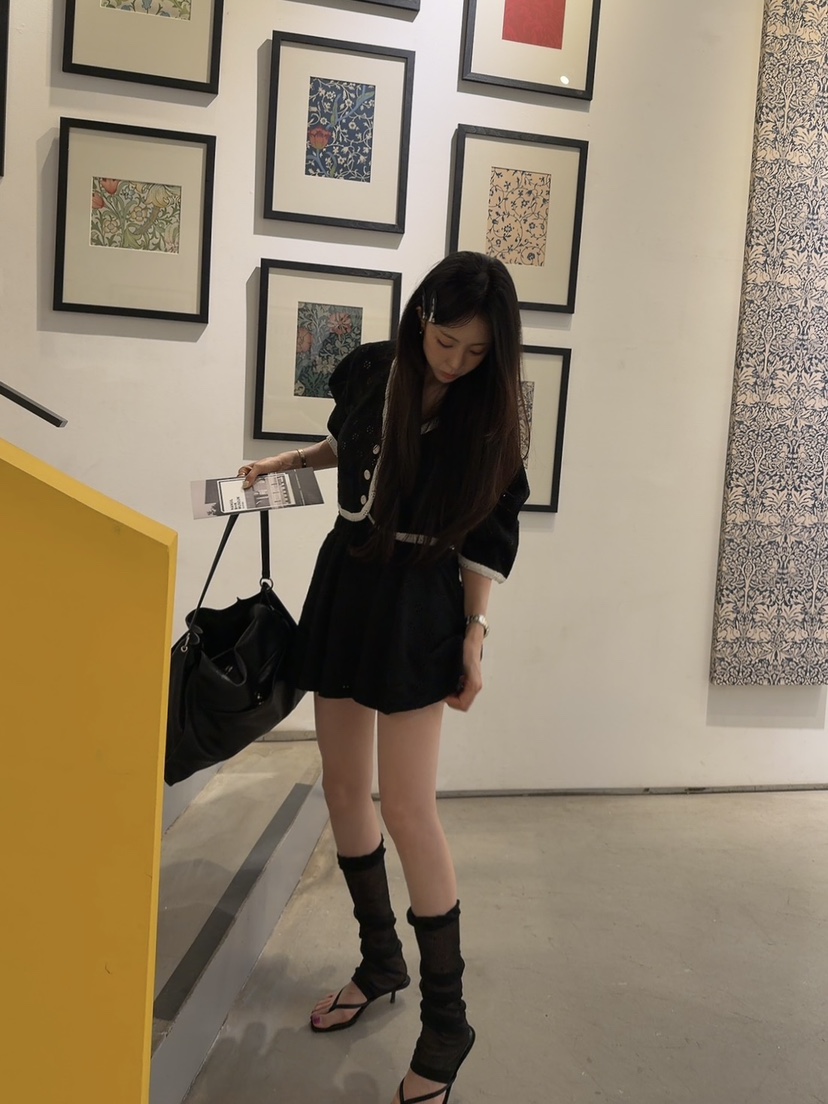 PALETTE-Q韓國東大門直郵女裝新品職業26春夏人氣裙褲鏤空PALETTE-Q裙褲