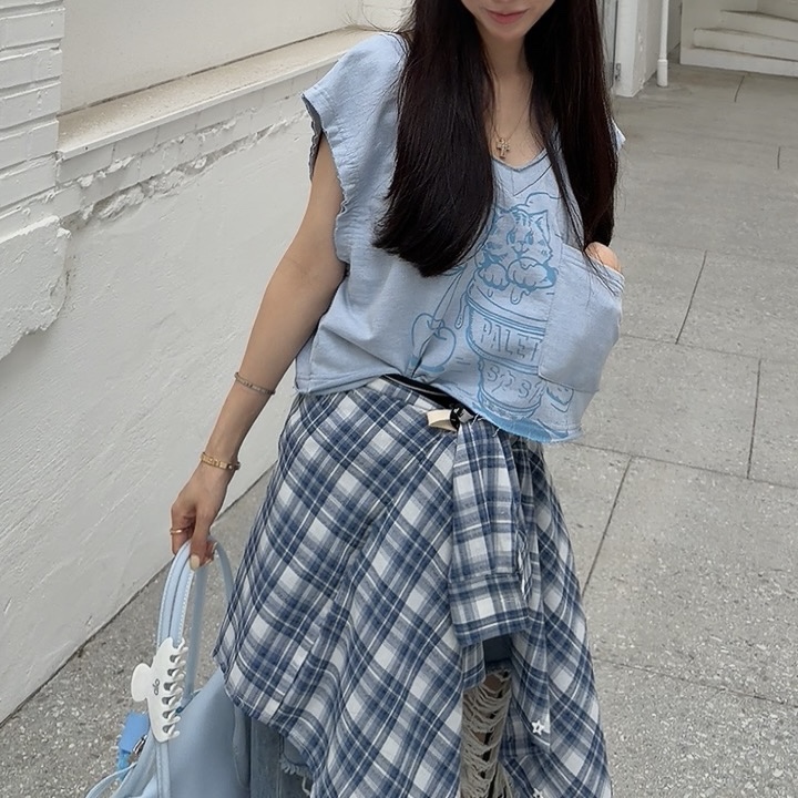 PALETTE-Q韓國直郵實拍女士新款時尚推薦職業吊帶背心雙面PALETTE-Q吊帶/背心
