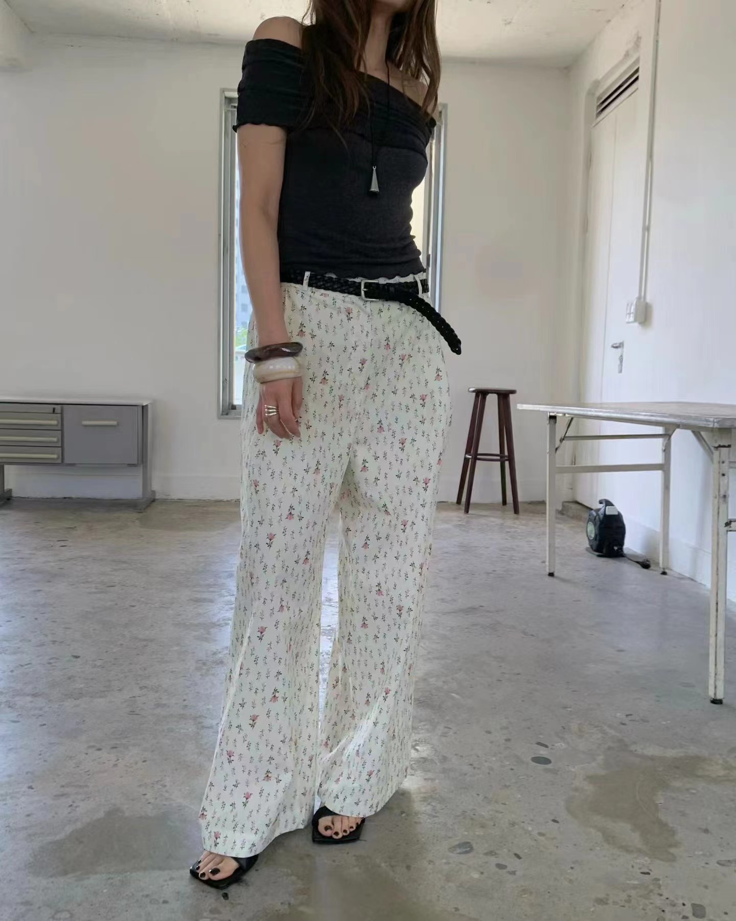 ONDA韓國東大門代購女裝新款熱賣26春夏推薦休閑褲不含腰帶ONDA休閑褲