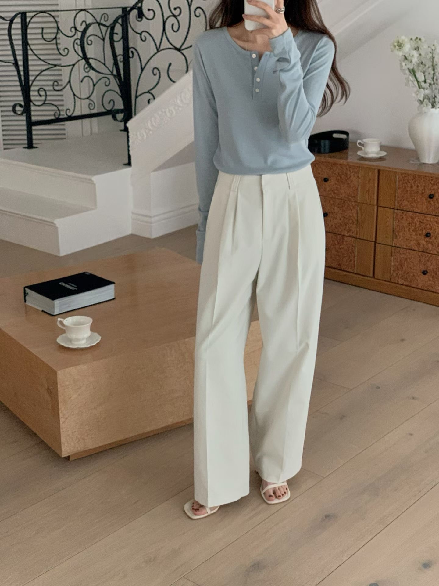 HIGHEND韓國東大門直郵女裝新品時尚熱賣休閑職業人氣休閑褲HIGHEND休閑褲