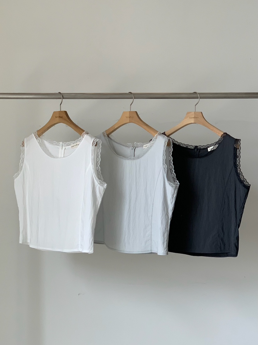 SENDTWO韓國東大門直郵女裝新品職業熱賣26春夏吊帶背心無袖SENDTWO吊帶/背心
