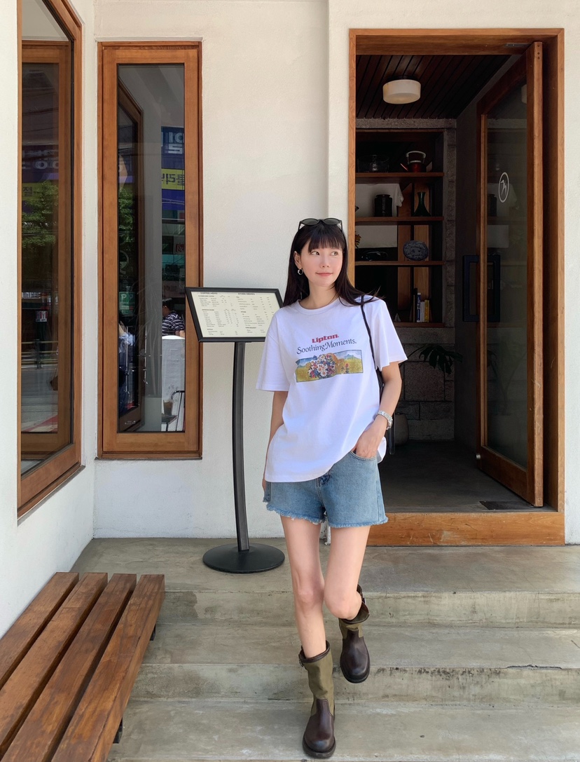 COURGETTE東大門實拍韓國女裝新品人氣熱賣時尚26春夏T恤COURGETTET恤