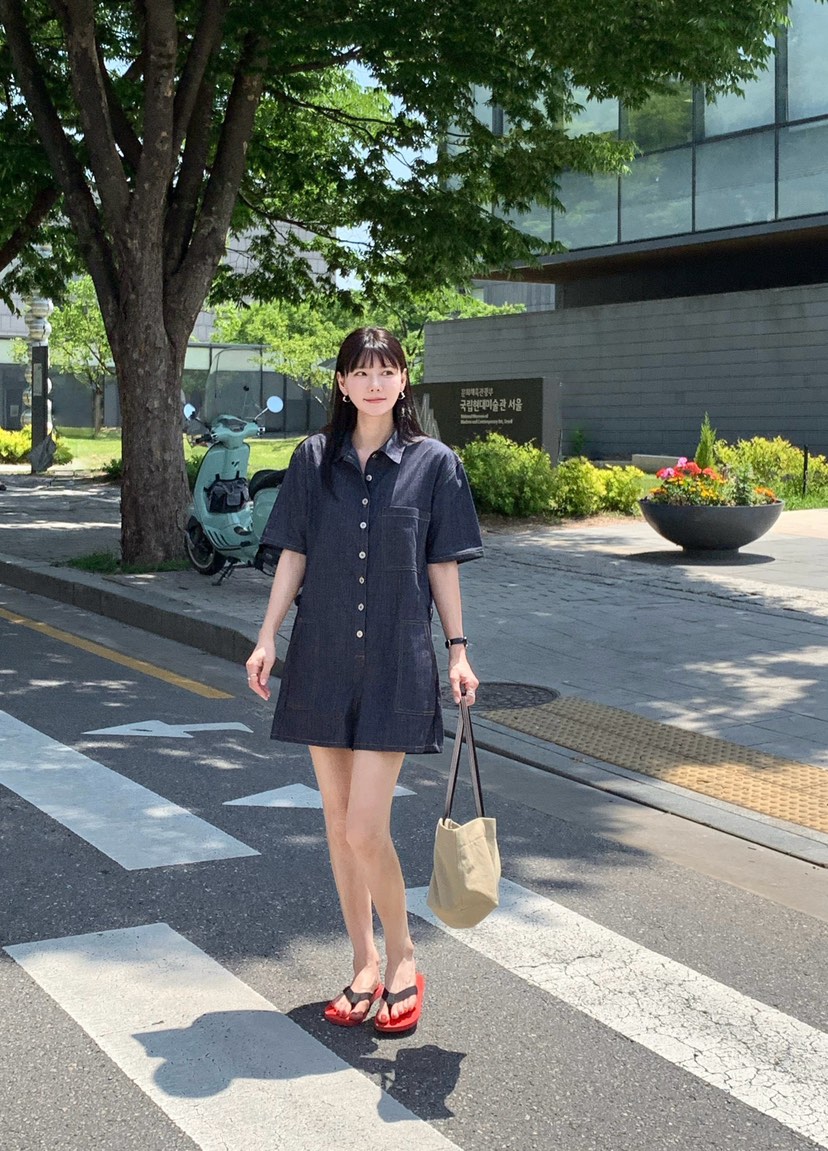 COURGETTE東大門實拍韓國女裝新品休閑熱賣26夏季26春夏連體褲COURGETTE連體褲