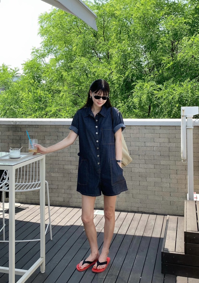 COURGETTE東大門實拍韓國女裝新品休閑熱賣26夏季26春夏連體褲COURGETTE連體褲