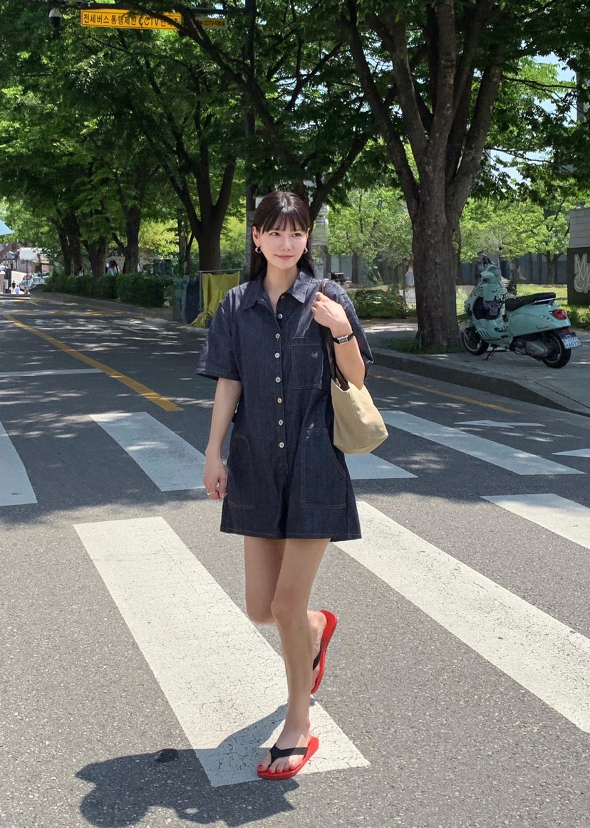 COURGETTE東大門實拍韓國女裝新品休閑熱賣26夏季26春夏連體褲COURGETTE連體褲