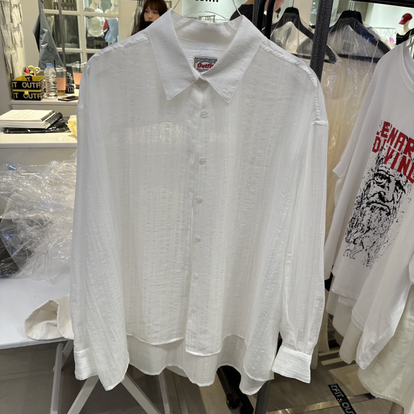OUTFIT韓國直郵實拍女士新款休閑推薦時尚熱賣襯衫蕾絲衫SOUTFIT襯衫/蕾絲衫圖色1