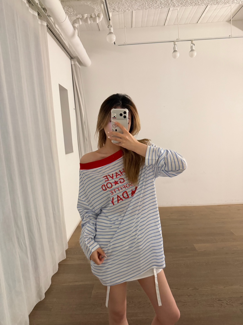 LATTE-P韓國代購女裝新品26夏季推薦時尚休閑人氣長袖T恤LATTE-P長袖T恤