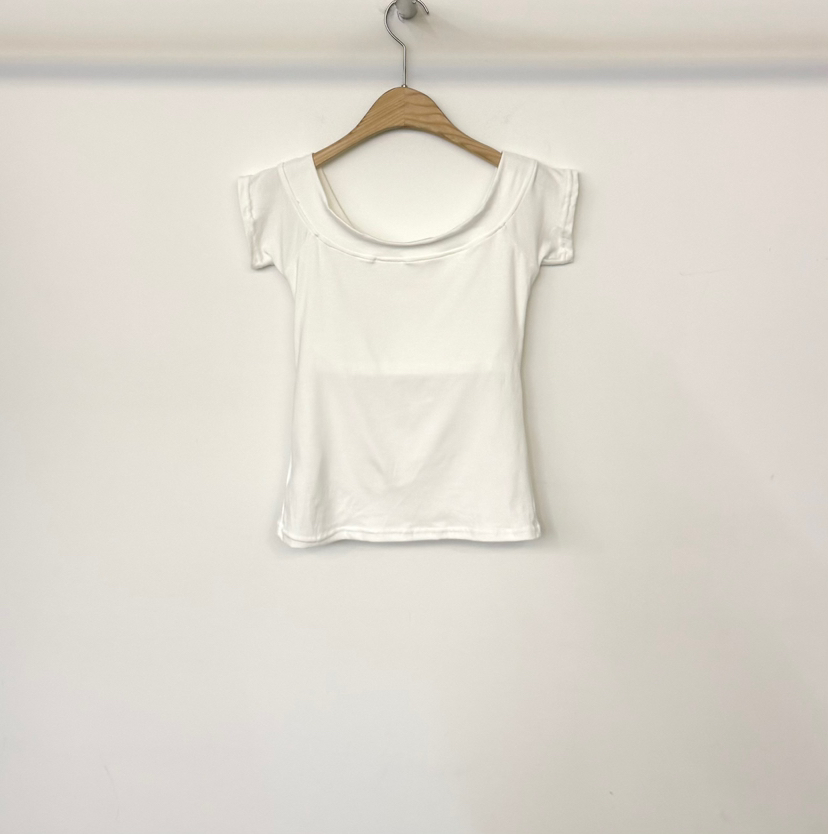TWENTY FOUR SEVEN24-7韓國直郵實拍女士新品26夏季T恤扭曲絲帶TEWNTY FOUR SEVEN24-7T恤