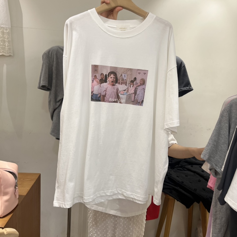 ASSEMBLY韓國直郵女裝新品職業推薦時尚26夏季26春夏休閑T恤ASSEMBLYT恤圖色1