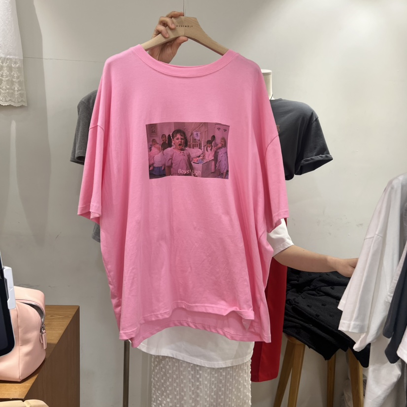 ASSEMBLY韓國直郵女裝新品職業推薦時尚26夏季26春夏休閑T恤ASSEMBLYT恤圖色2