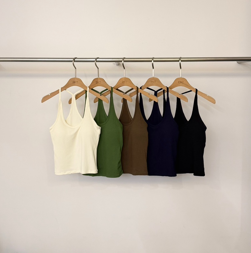 TWENTY FOUR SEVEN24-7韓國東大門直郵女士新品26春夏吊帶背心露背無袖TEWNTY FOUR SEVEN24-7吊帶/背心
