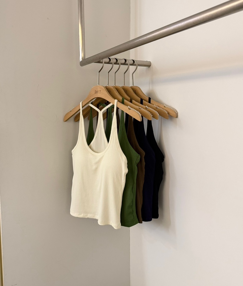 TWENTY FOUR SEVEN24-7韓國東大門直郵女士新品26春夏吊帶背心露背無袖TEWNTY FOUR SEVEN24-7吊帶/背心