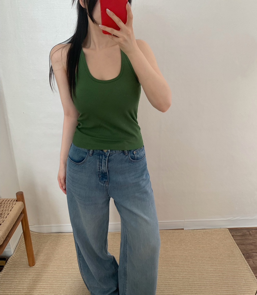 TWENTY FOUR SEVEN24-7韓國東大門直郵女士新品26春夏吊帶背心露背無袖TEWNTY FOUR SEVEN24-7吊帶/背心