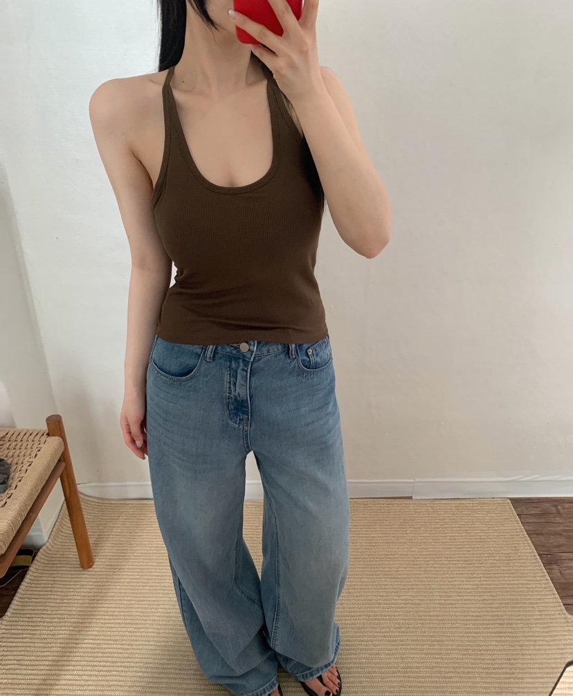 TWENTY FOUR SEVEN24-7韓國東大門直郵女士新品26春夏吊帶背心露背無袖TEWNTY FOUR SEVEN24-7吊帶/背心