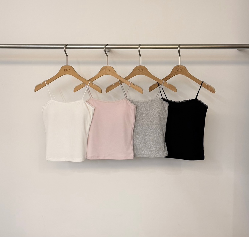 TWENTY FOUR SEVEN24-7韓國東大門代購女裝新品26夏季吊帶背心無袖TEWNTY FOUR SEVEN24-7吊帶/背心
