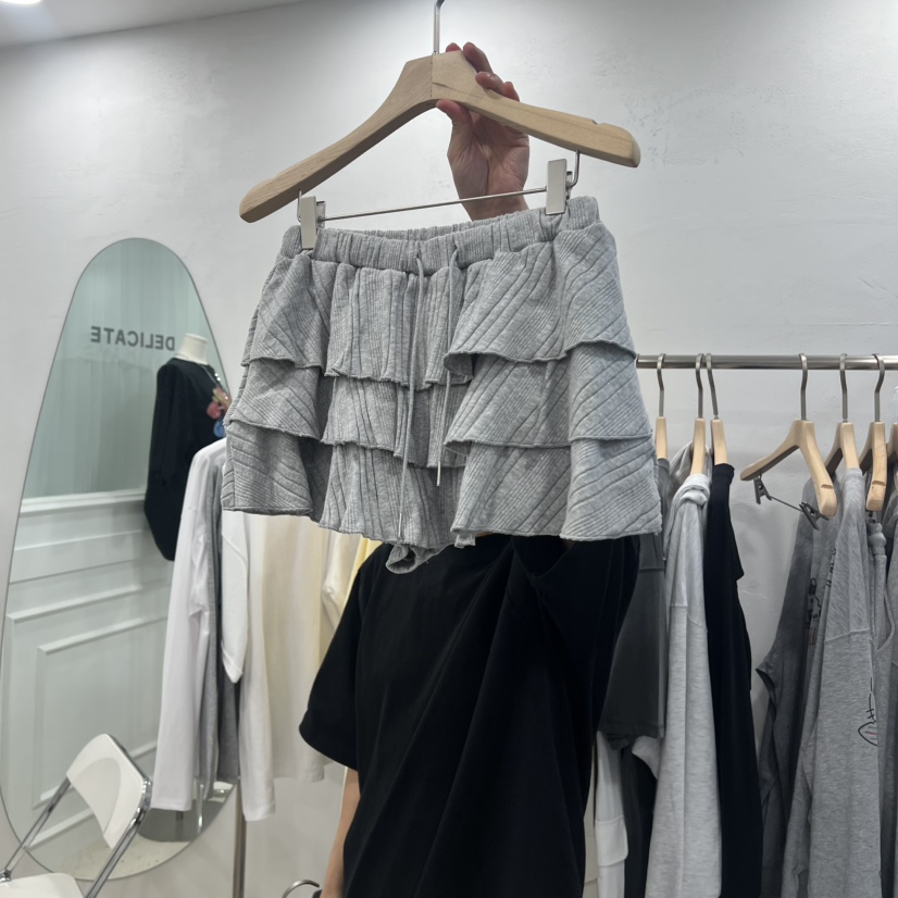 DELICATE韓國直郵女士新品休閑推薦26春夏人氣職業裙褲多層DELICATE裙褲圖色1