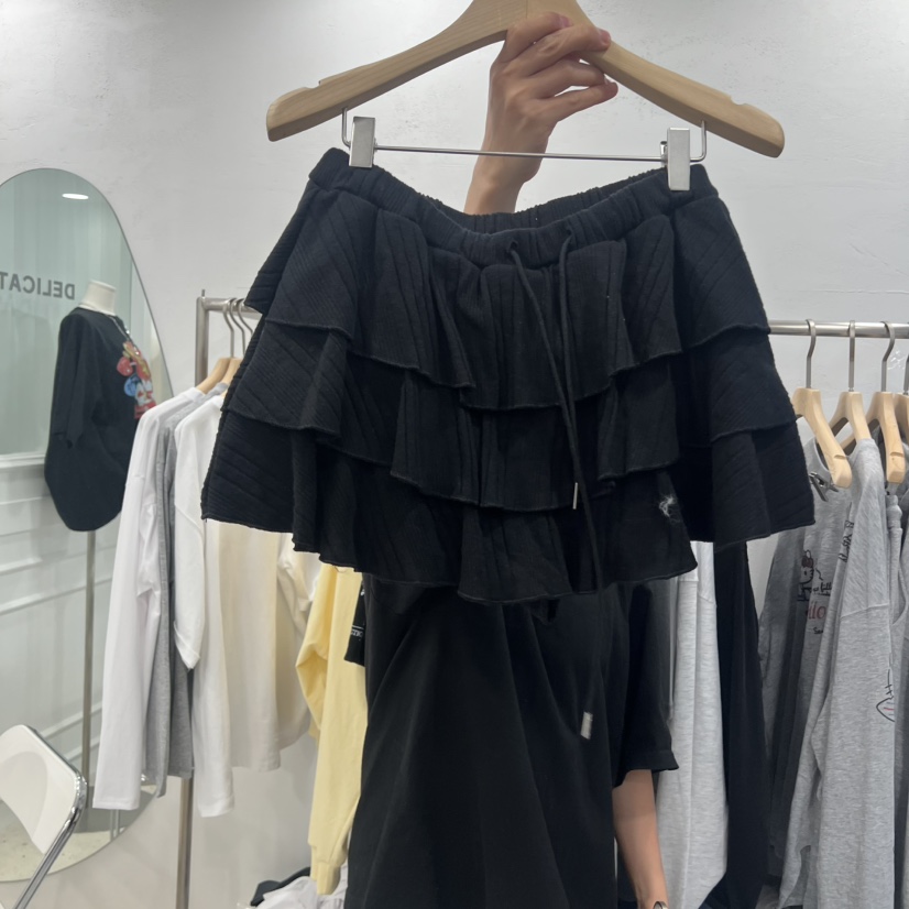 DELICATE韓國直郵女士新品休閑推薦26春夏人氣職業裙褲多層DELICATE裙褲圖色3
