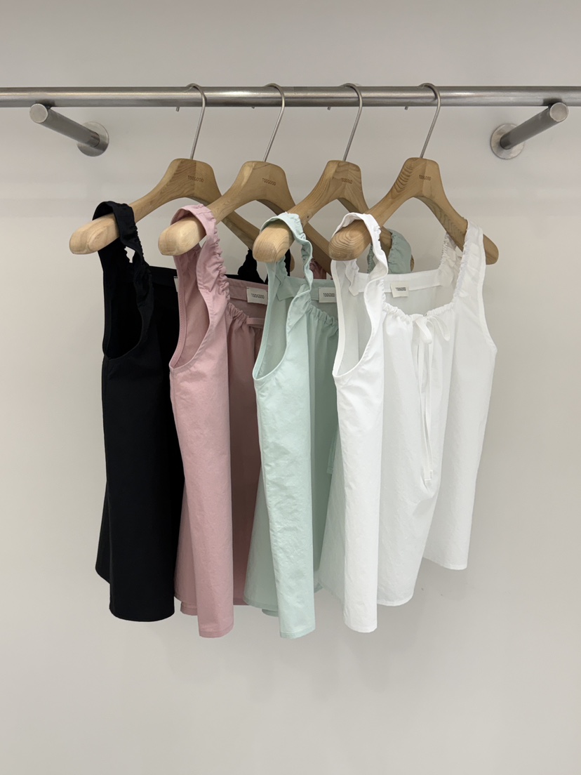 TOOGOOD韓國東大門代購女裝新品職業吊帶背心無袖緞帶束帶TOOGOOD吊帶/背心
