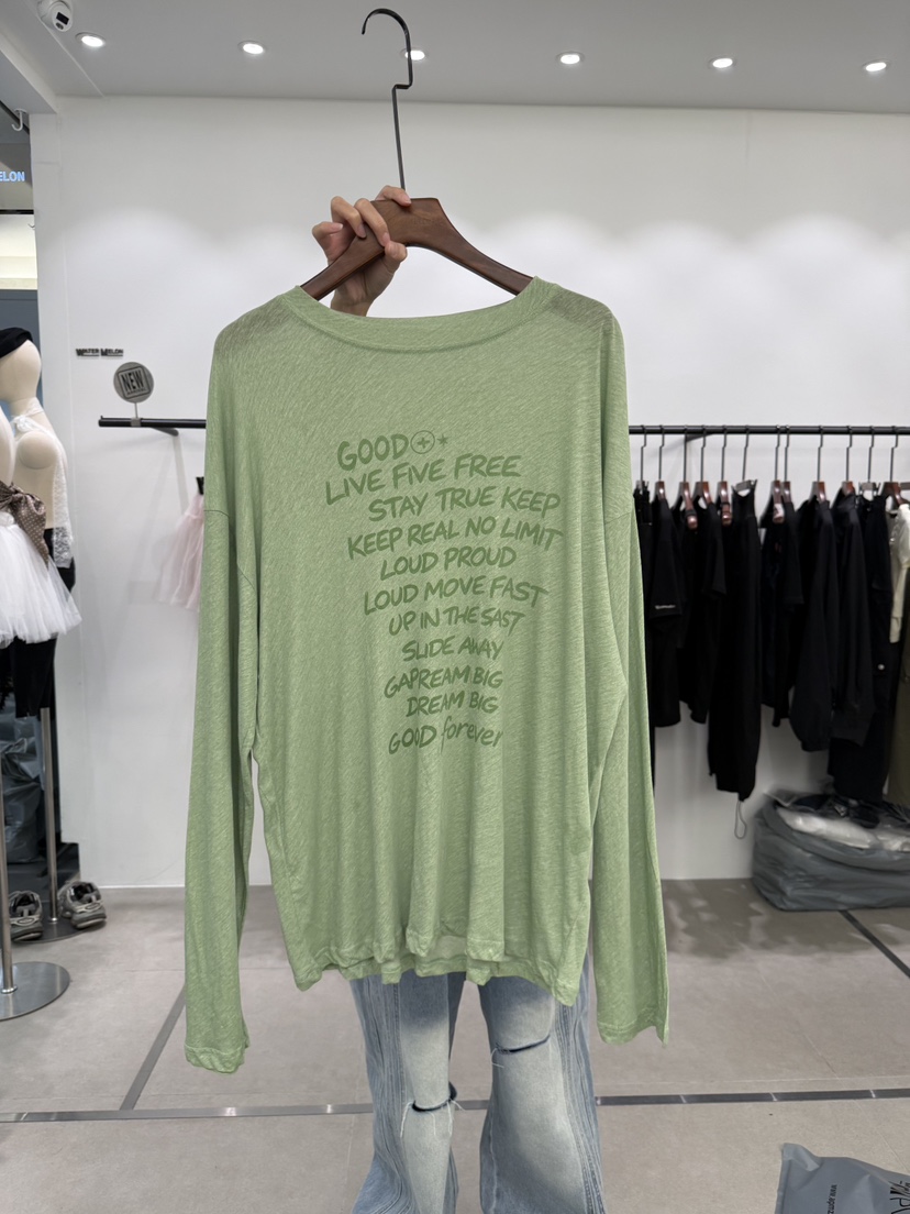 WATERMELON韓國直郵女裝新品26夏季休閑熱賣時尚推薦長袖T恤WATER MELON長袖T恤圖色3